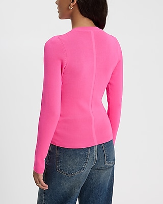 Silky Soft Fitted Ribbed Crew Neck Sweater