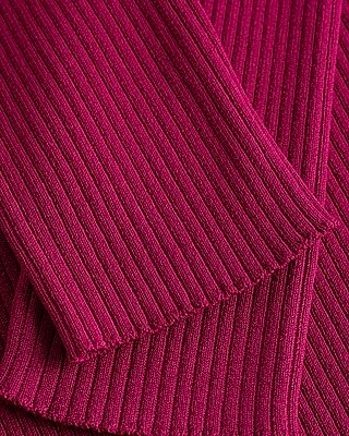 Silky Soft Fitted Ribbed Double V-Neck Sweater