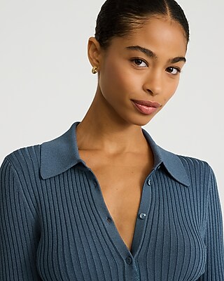 Fitted Ribbed Cardigan Silky Soft