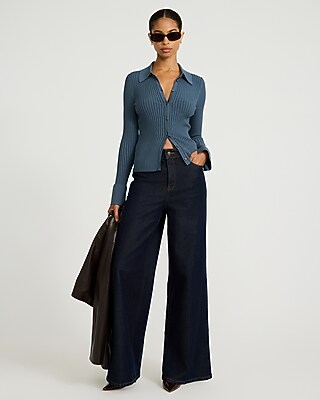 Fitted Ribbed Cardigan Silky Soft