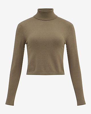 Airy Soft Turtleneck Cropped Sweater