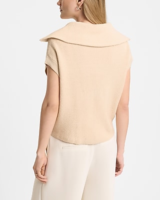 Collared Quarter Zip Sweater Vest
