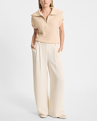 Collared Quarter Zip Sweater Vest