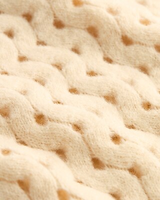 Open Stitch Crew Neck Sweater