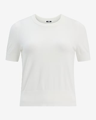 Airy Soft Skimming Short Sleeve Sweater