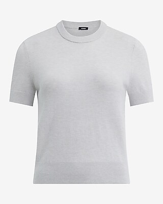 Airy Soft Skimming Short Sleeve Sweater