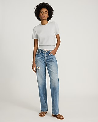 Airy Soft Skimming Short Sleeve Sweater