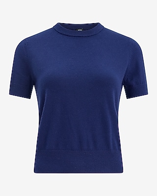Skimming Short Sleeve Sweater Airy Soft
