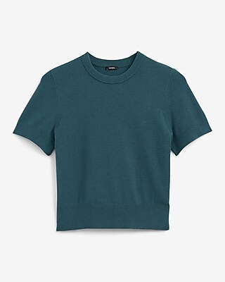 Airy Soft Skimming Short Sleeve Sweater