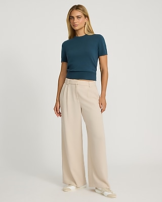 Airy Soft Skimming Short Sleeve Sweater