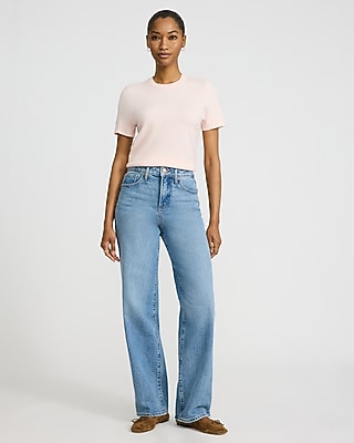 Airy Soft Skimming Short Sleeve Sweater