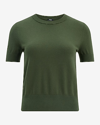 Airy Soft Skimming Short Sleeve Sweater