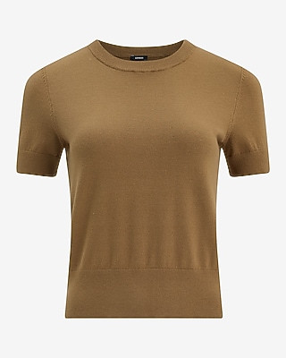 Skimming Short Sleeve Sweater Airy Soft