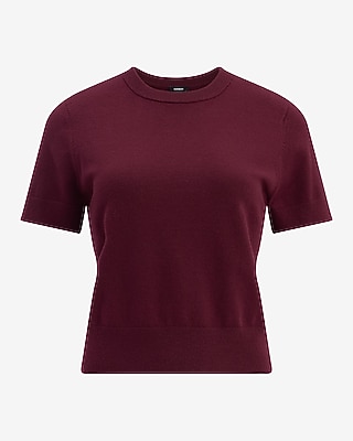 Skimming Short Sleeve Sweater Airy Soft