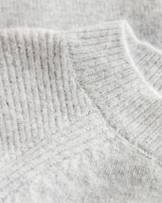 Crew Neck Short Puff Sleeve Sweater