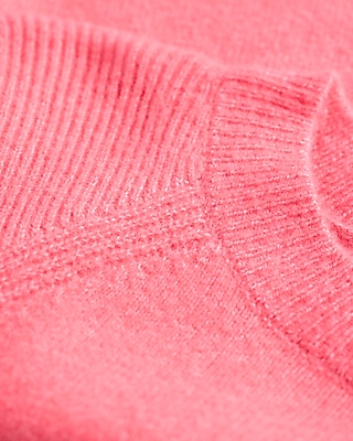 Crew Neck Short Puff Sleeve Sweater