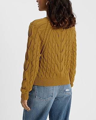 Cable Knit Crew Neck Sweater