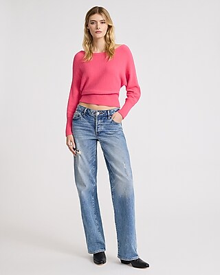 Boat Neck Dolman Sleeve Sweater - image 3