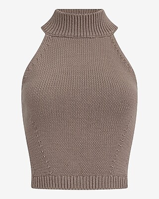 Ribbed Halter Sweater Tank - thumbnail 10