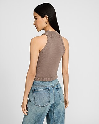 Ribbed Halter Sweater Tank - image 3