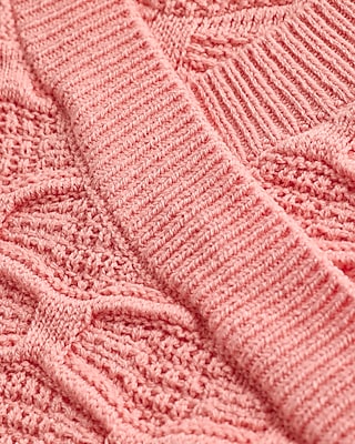 Textured Surplice Cropped Sweater - image 5
