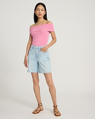 Off The Shoulder Short Sleeve Sweater