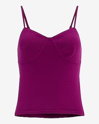 Fitted Bustier Sweater Tank