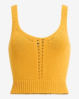 V-Neck Cropped Sweater Cami