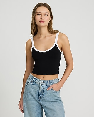 Wkm Women's Ribbed Tank Top - Scoop Neck Sleeveless Cami, Soft & Comfortable For Layering - View #7
