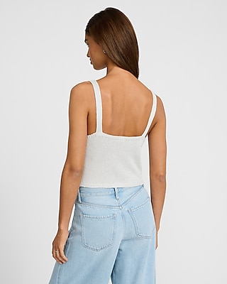 Shine Scoop Neck Sweater Cami
