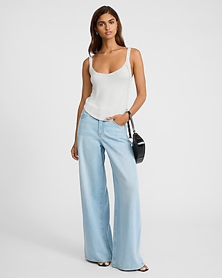 Shine Scoop Neck Sweater Cami