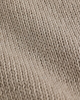Merino-Blend Mock Neck Balloon Sleeve Sweater