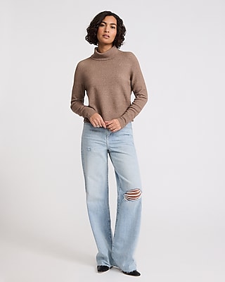 Merino-Blend Turtleneck Sweater