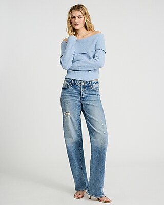 Merino-Blend Off The Shoulder Sweater - thumbnail 9