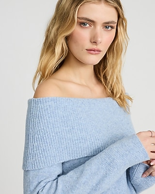 Merino-Blend Off The Shoulder Sweater - thumbnail 8
