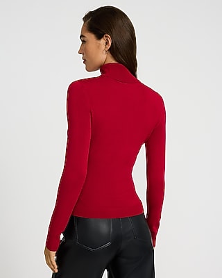 Silky Soft Fitted Turtleneck Sweater