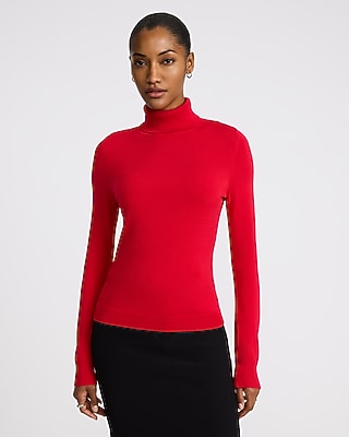 Silky Soft Fitted Turtleneck Sweater