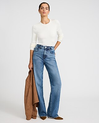 Silky Soft Fitted Ribbed Crew Neck Sweater