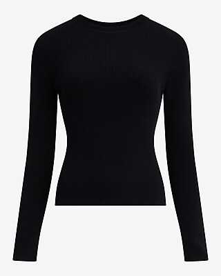 Silky Soft Fitted Ribbed Crew Neck Sweater