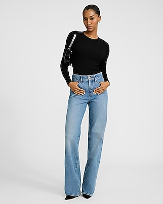 Silky Soft Fitted Ribbed Crew Neck Sweater