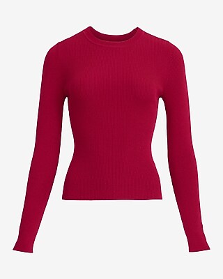 Silky Soft Fitted Ribbed Crew Neck Sweater