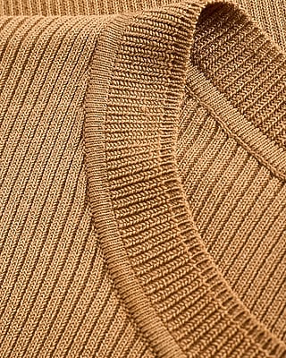 Fitted Ribbed Crew Neck Sweater Silky Soft