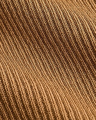Fitted Ribbed Crew Neck Sweater Silky Soft