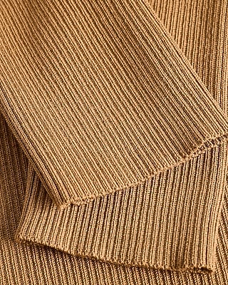 Fitted Ribbed Crew Neck Sweater Silky Soft