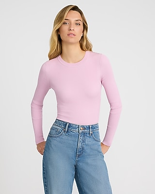 Silky Soft Fitted Ribbed Crew Neck Sweater - image 5