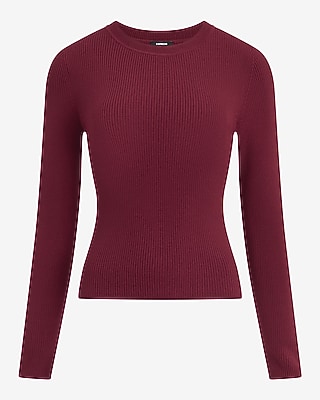 Silky Soft Fitted Ribbed Crew Neck Sweater