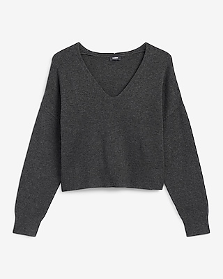 Ultrasoft Heathered V-Neck Sweater