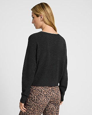 Ultrasoft Heathered V-Neck Sweater