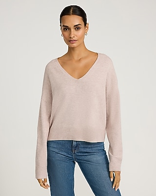 Ultrasoft Heathered V-Neck Sweater