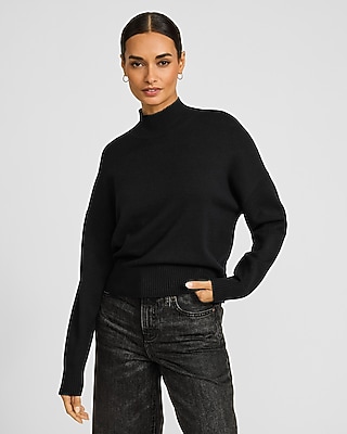 Ultrasoft Relaxed Mock Neck Sweater | Express